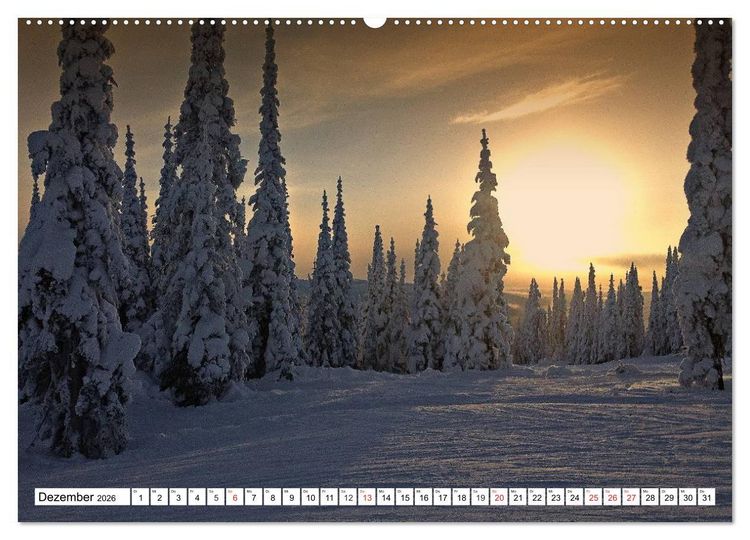 Produktbild: Winterm&auml;rchen Landschaften im Schnee (hochwertiger Premium Wandkalender 2026 DIN A2 quer), Kunstdruck in Hochglanz