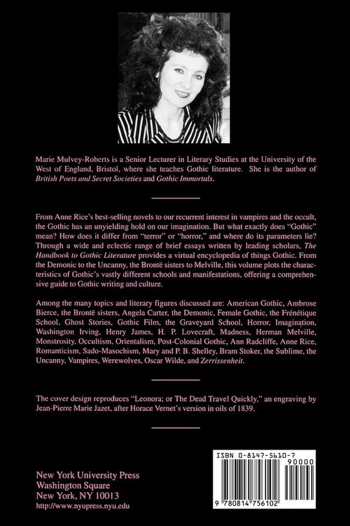 Produktbild: The Handbook to Gothic Literature