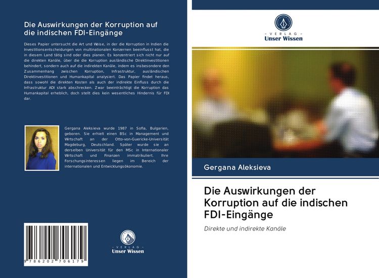 Produktbild: Die Auswirkungen der Korruption auf die indischen FDI-Eing&auml;nge