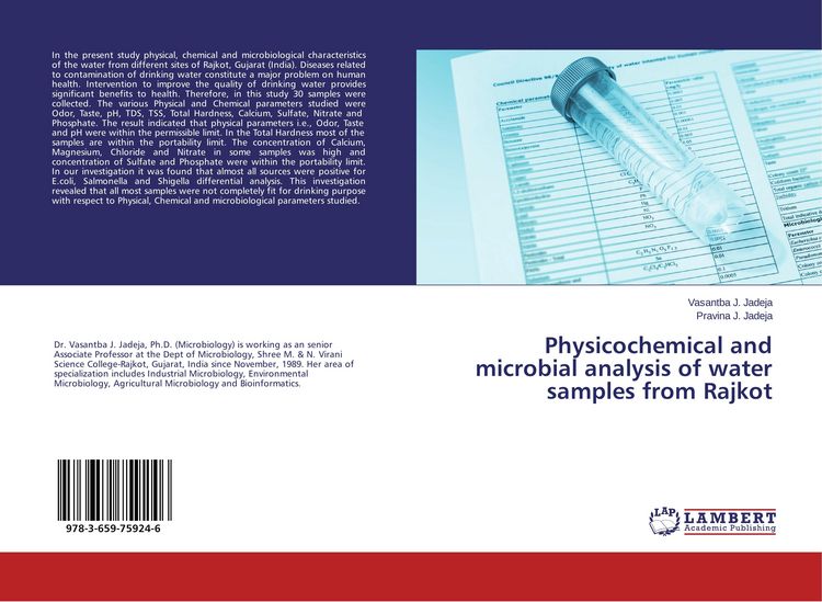 Produktbild: Physicochemical and microbial analysis of water samples from Rajkot