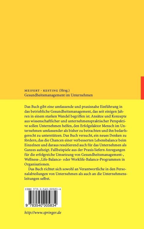 Produktbild: Gesundheitsmanagement im Unternehmen