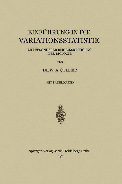 Produktbild: Einf&uuml;hrung in die Variationsstatistik