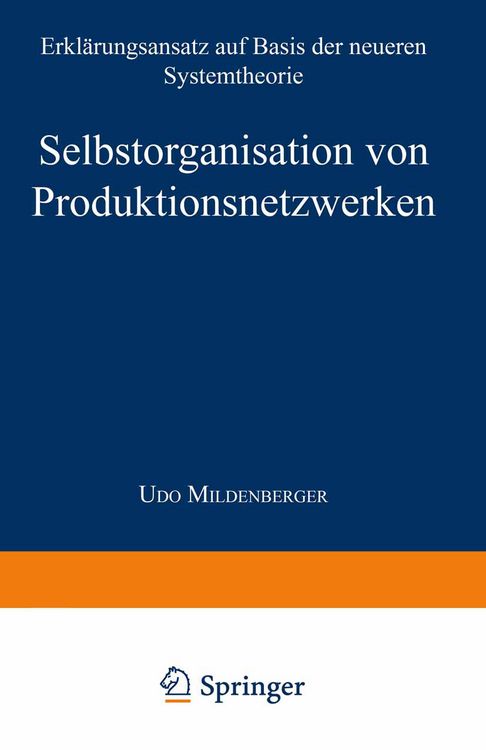 Produktbild: Selbstorganisation von Produktionsnetzwerken