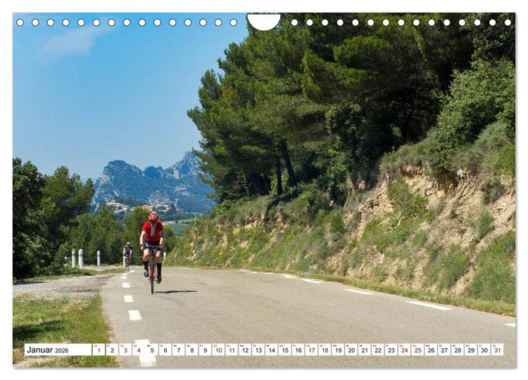 Produktbild: Mit dem Rennrad zum Mont Ventoux (Wandkalender 2026 DIN A4 quer), CALVENDO Monatskalender