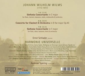 Produktbild: Johann Wilhelm Wilms: Clarinet Concerto & Sinfonie