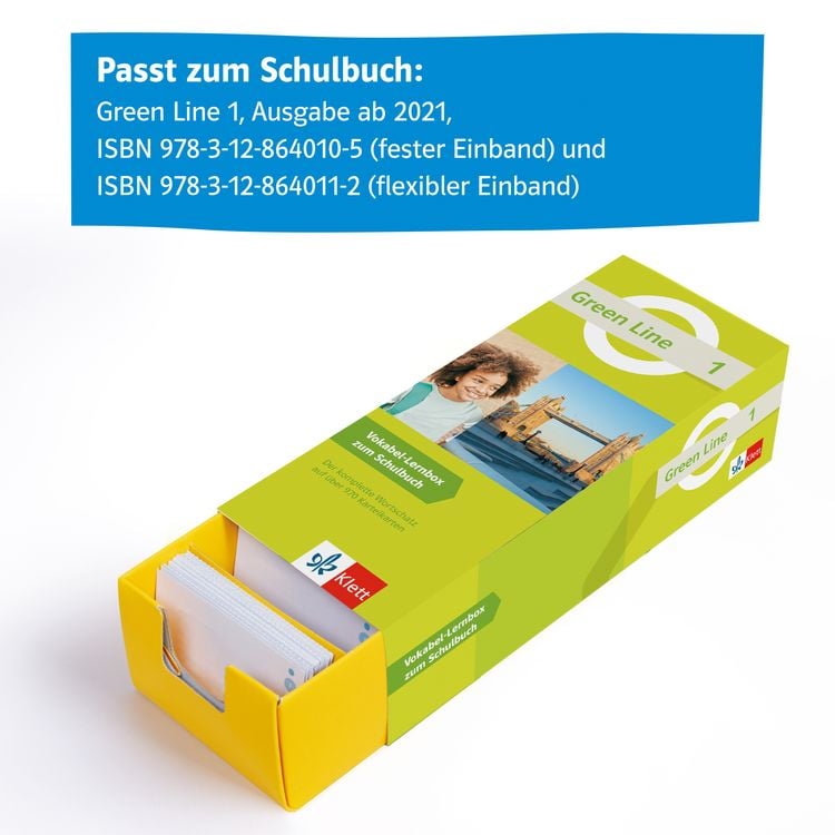 Produktbild: Green Line 1 (ab 2021) Klasse 5 - Vokabel-Lernbox zum Schulbuch