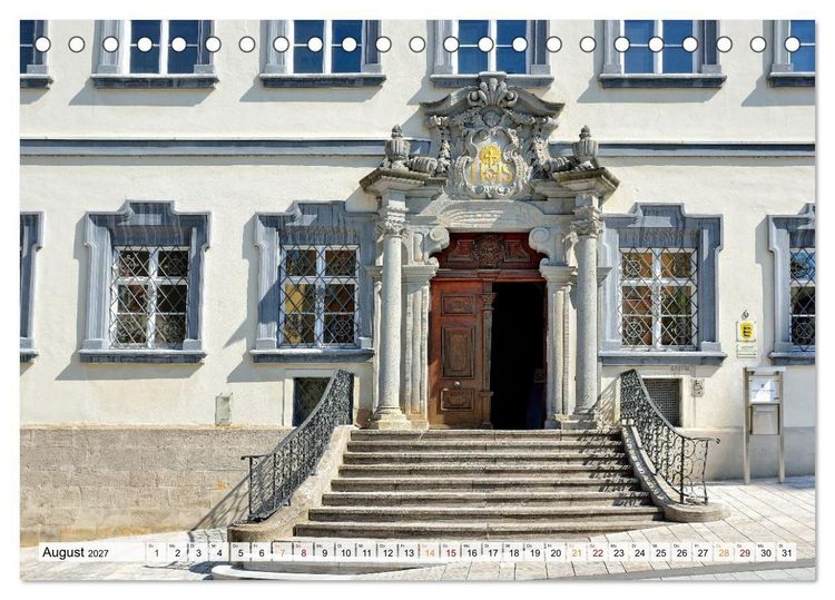 Produktbild: Ellwangen - Jagst im Ostalbkreis (Tischkalender 2027 DIN A5 quer), CALVENDO Monatskalender