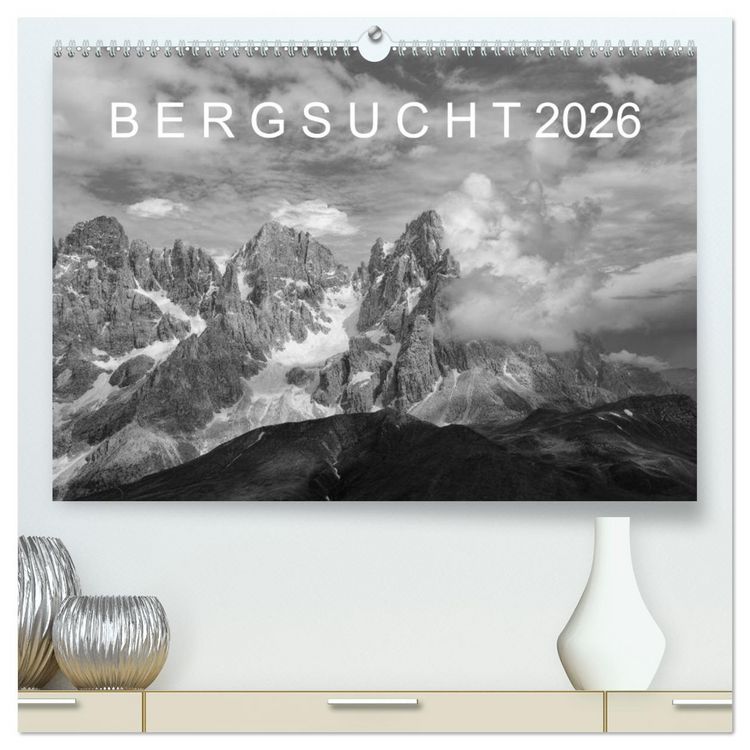 Produktbild: Bergsucht 2026 (hochwertiger Premium Wandkalender 2026 DIN A2 quer), Kunstdruck in Hochglanz