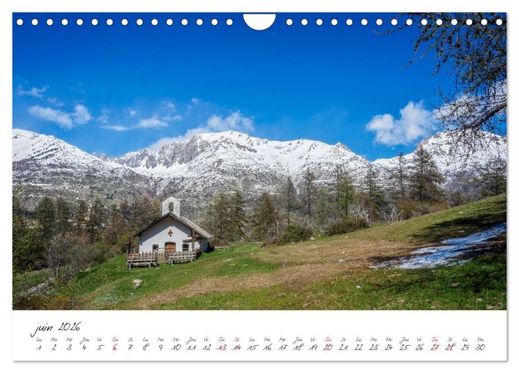 Produktbild: Les Hautes-Alpes sur les chemins des marmottes (Calendrier mural 2026 DIN A4 vertical), CALVENDO calendrier mensuel