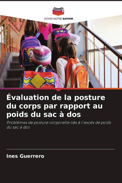 Produktbild: &Eacute;valuation de la posture du corps par rapport au poids du sac &agrave; dos
