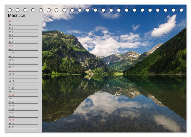 Produktbild: Tannheimer Tal (Tischkalender 2026 DIN A5 quer), CALVENDO Monatskalender