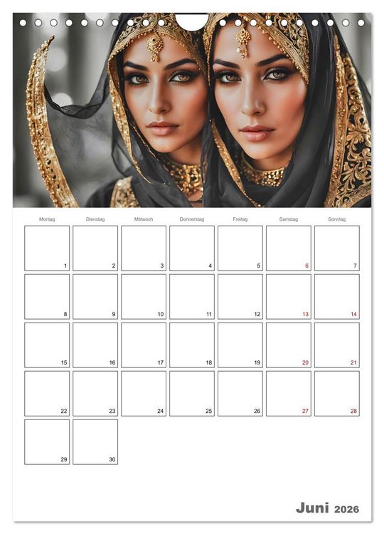 Produktbild: Frauen des Sultans (Wandkalender 2026 DIN A4 hoch), CALVENDO Monatskalender