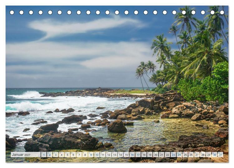 Produktbild: Verliebt in Sri Lanka (Tischkalender 2027 DIN A5 quer), CALVENDO Monatskalender