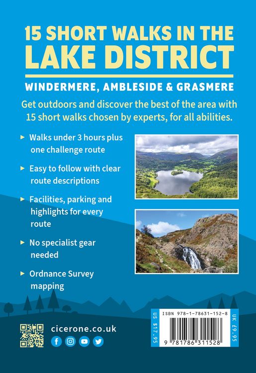 Produktbild: Short Walks in the Lake District: Windermere Ambleside and Grasmere