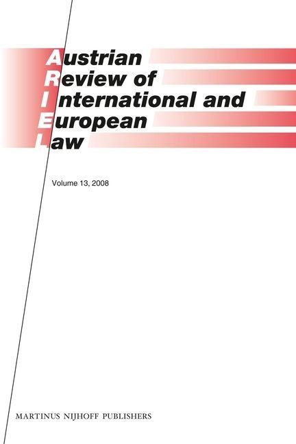 Produktbild: Austrian Review of International and European Law, Volume 13 (2008)