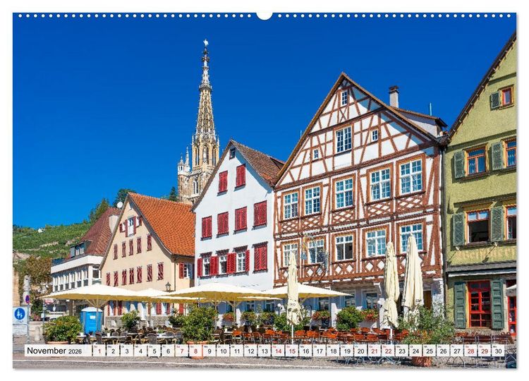 Produktbild: Ein Spaziergang durch Esslingen (Wandkalender 2026 DIN A2 quer), CALVENDO Monatskalender
