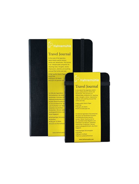 Produktbild: Hahnem&uuml;hle Papier Travel Journal, 9 x 14 cm Querformat, 140 g/m&sup2;