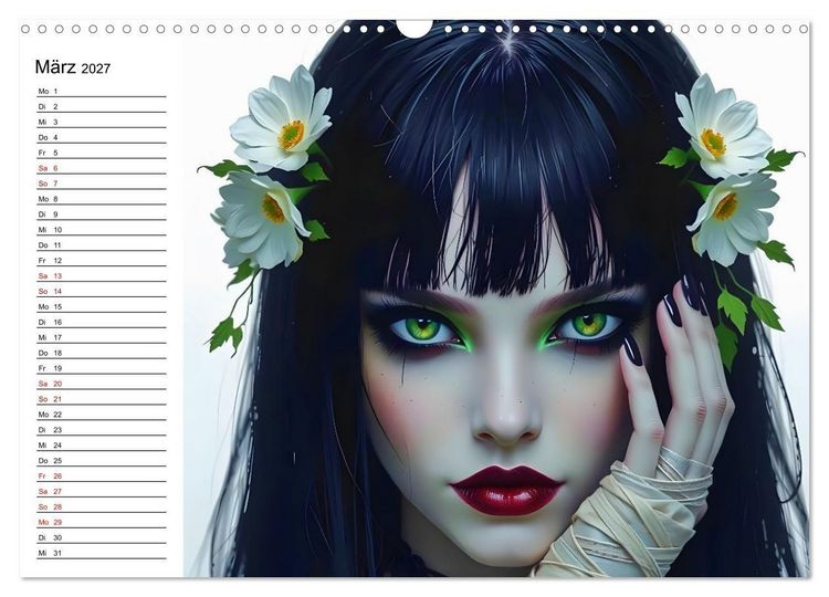 Produktbild: Geheimnisvolle Frauenportr&auml;ts (Wandkalender 2027 DIN A3 quer), CALVENDO Monatskalender