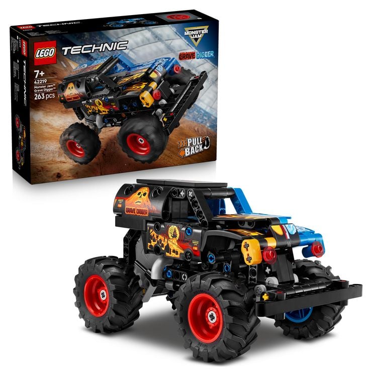 Produktbild: LEGO Technic 42219 Monster Jam Grave Digger Feuer und Eis, Spielzeug