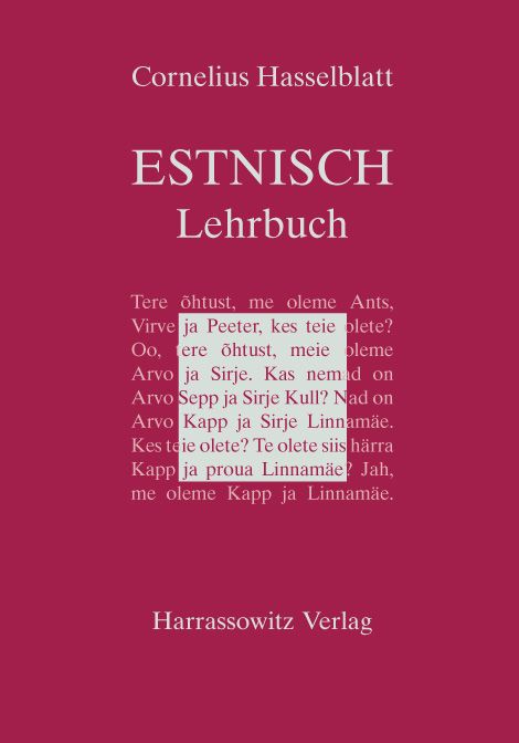 Produktbild: Lehrbuch des Estnischen