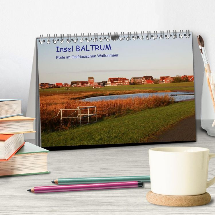 Produktbild: Insel Baltrum, Perle im Ostfriesischen Wattenmeer (Tischkalender 2026 DIN A5 quer), CALVENDO Monatskalender