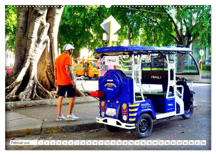 Produktbild: ECO TAXI - Umweltfreundlich in die Zukunft (hochwertiger Premium Wandkalender 2026 DIN A2 quer), Kunstdruck in Hochglanz