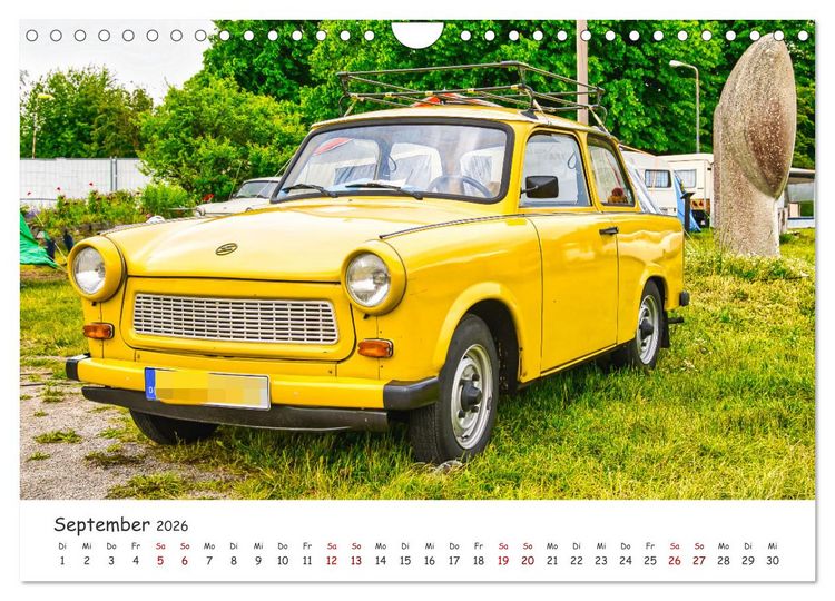 Produktbild: Trabi-Kult (Wandkalender 2026 DIN A4 quer), CALVENDO Monatskalender
