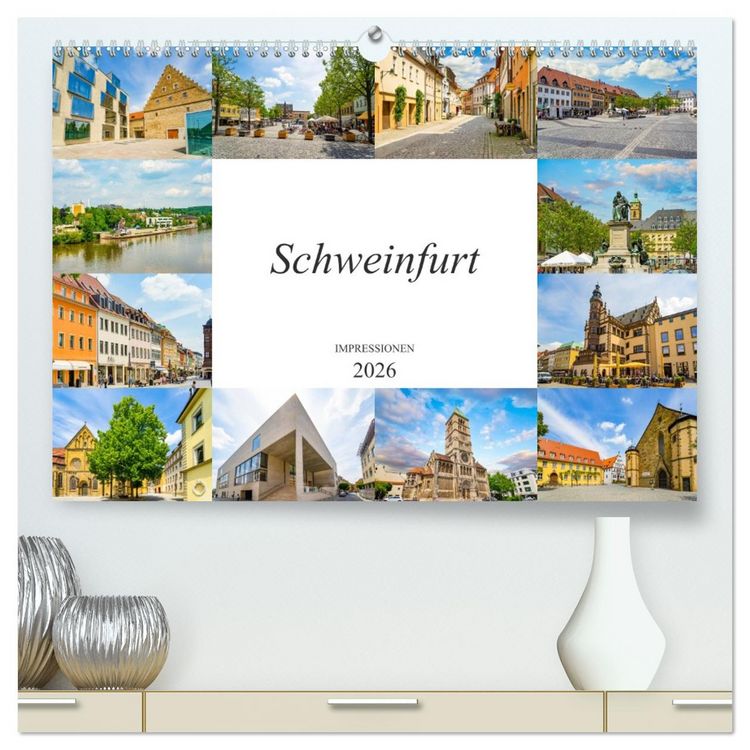 Produktbild: Schweinfurt Impressionen (hochwertiger Premium Wandkalender 2026 DIN A2 quer), Kunstdruck in Hochglanz