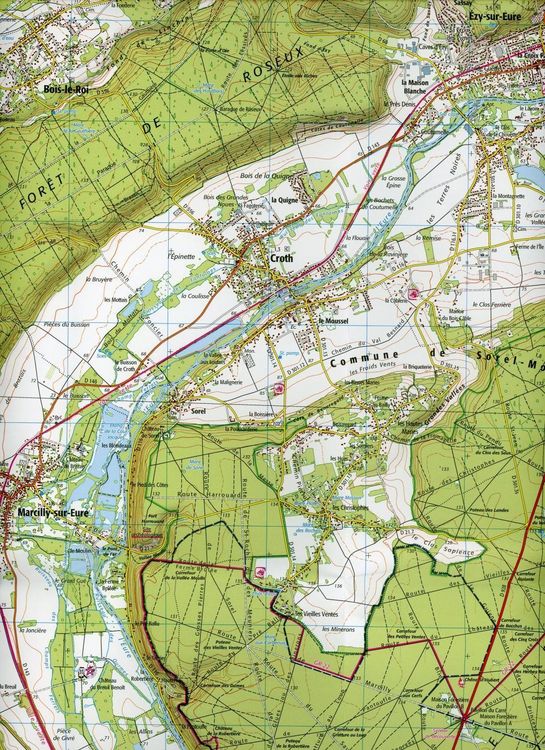Produktbild: Saint-Andr&eacute;-de-L'Eure. Nonancourt 1:25 000