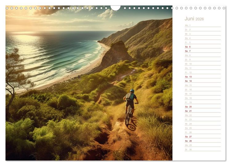 Produktbild: Mit dem Mountainbike durch die Welt (Wandkalender 2026 DIN A3 quer), CALVENDO Monatskalender