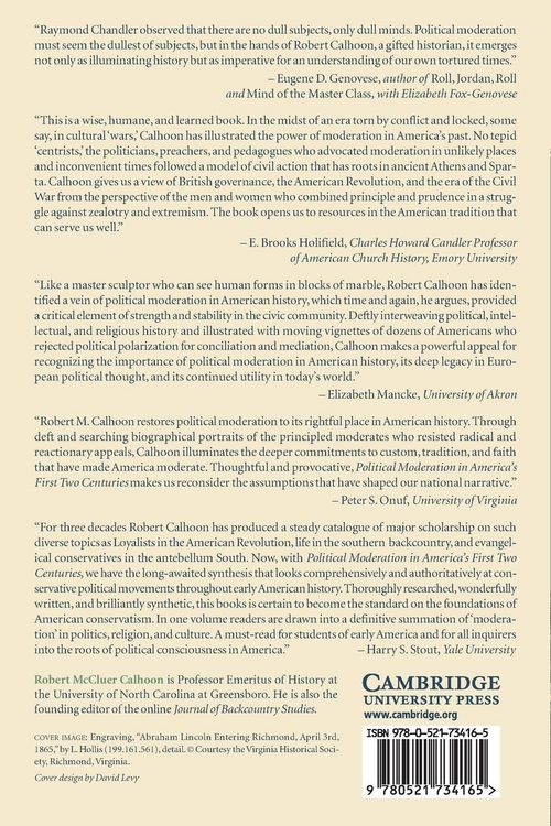 Produktbild: Political Moderation in America's First Two Centuries