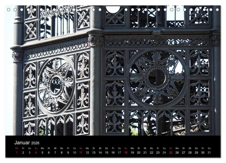 Produktbild: Der Gusseiserne Turm zu L&ouml;bau (Wandkalender 2026 DIN A4 quer), CALVENDO Monatskalender