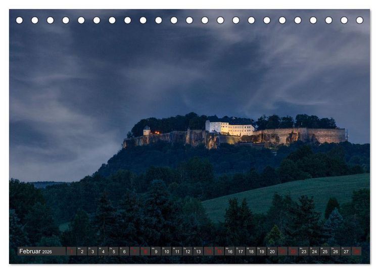 Produktbild: Die S&auml;chsische Schweiz / Faszination Sandsteingebirge (Tischkalender 2026 DIN A5 quer), CALVENDO Monatskalender