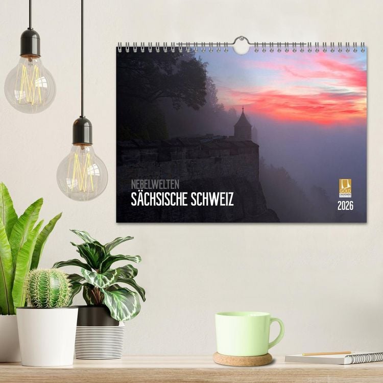Produktbild: Nebelwelten S&auml;chsische Schweiz (Wandkalender 2026 DIN A4 quer), CALVENDO Monatskalender