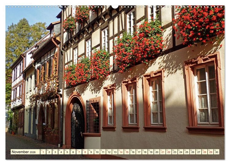 Produktbild: Neustadt an der Weinsta&szlig;e - Fachwerk, Wein und gem&uuml;tliche Gassen (hochwertiger Premium Wandkalender 2026 DIN A2 quer), Kunstdruck in Hochglanz
