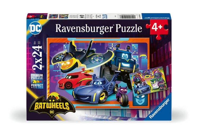 Produktbild: Kinderpuzzle 2x24 Teile - Batwheels - Seid ihr bereit?