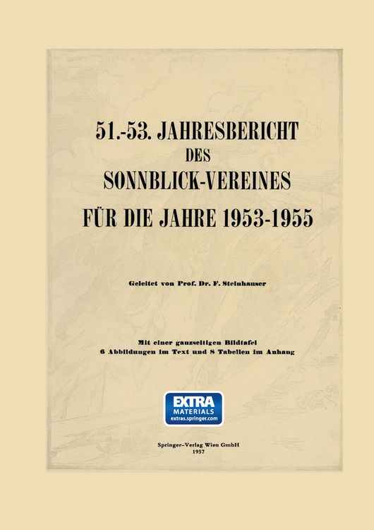 Produktbild: 51.&ndash;53. Jahresbericht des Sonnblick-Vereines f&uuml;r die Jahre 1953&ndash;1955