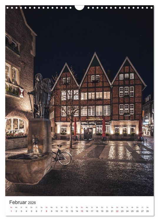 Produktbild: M&uuml;nster - stimmungsvoll und harmonisch (Wandkalender 2026 DIN A3 hoch), CALVENDO Monatskalender
