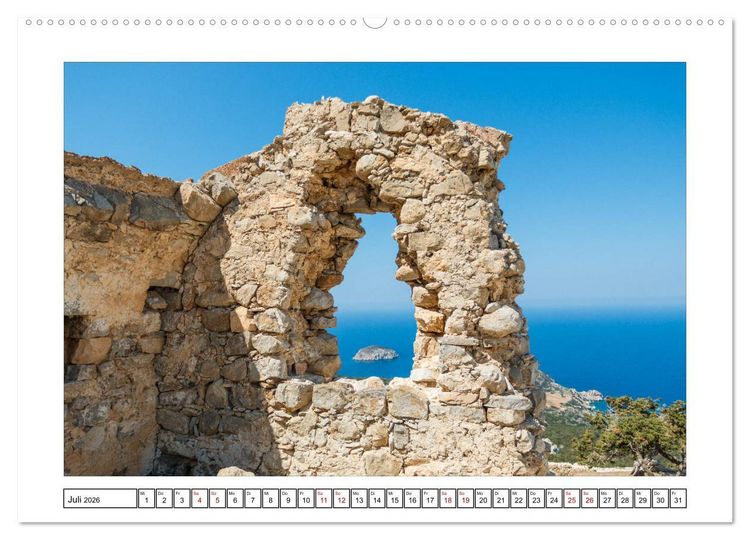 Produktbild: Rhodos, eine Sonneninsel (hochwertiger Premium Wandkalender 2026 DIN A2 quer), Kunstdruck in Hochglanz