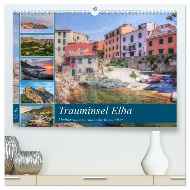 Produktbild: Trauminsel Elba: Mediterranes Paradies f&uuml;r Romantiker (hochwertiger Premium Wandkalender 2026 DIN A2 quer), Kunstdruck in Hochglanz