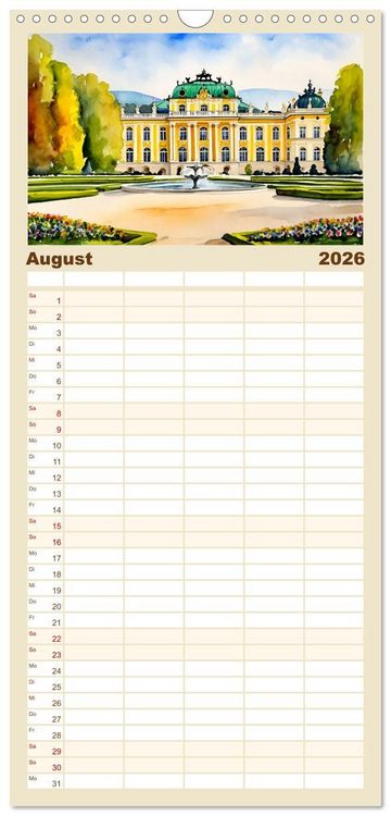 Produktbild: Familienplaner 2026 - &Ouml;sterreich - Idylle in den Alpen mit 5 Spalten (Wandkalender, 21 x 45 cm) CALVENDO