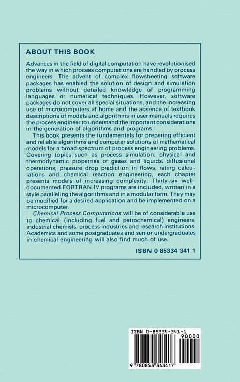 Produktbild: Chemical Process Computations