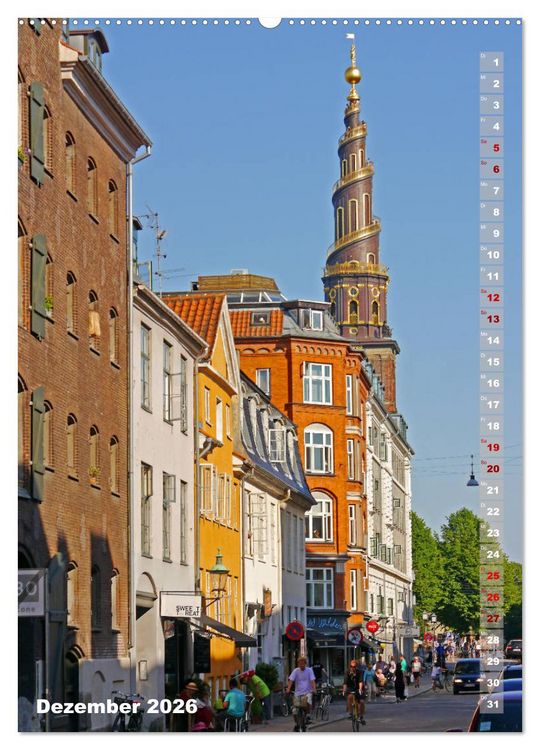 Produktbild: Kopenhagen. Skandinavische Sch&ouml;ne (Wandkalender 2026 DIN A2 hoch), CALVENDO Monatskalender