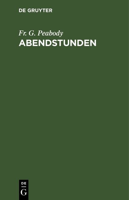Produktbild: Abendstunden