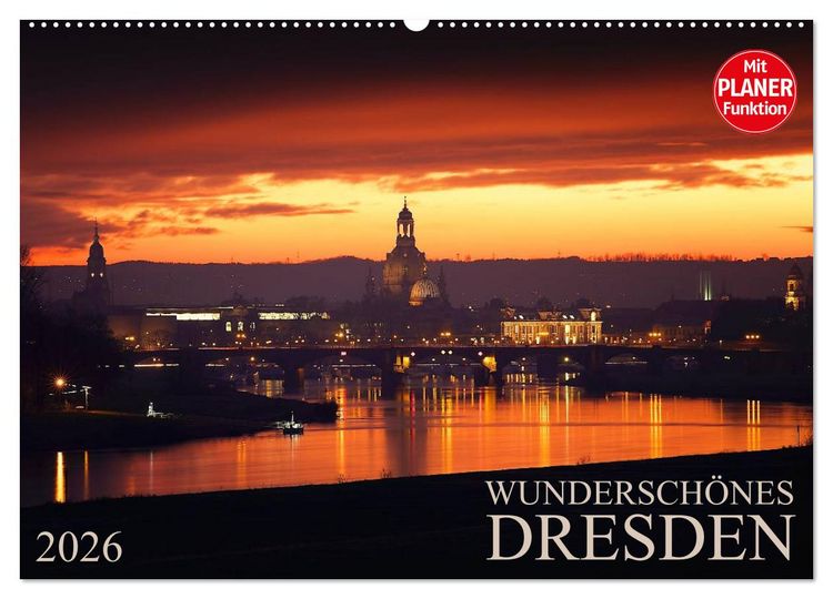 Produktbild: Wundersch&ouml;nes Dresden (Wandkalender 2026 DIN A2 quer), CALVENDO Monatskalender