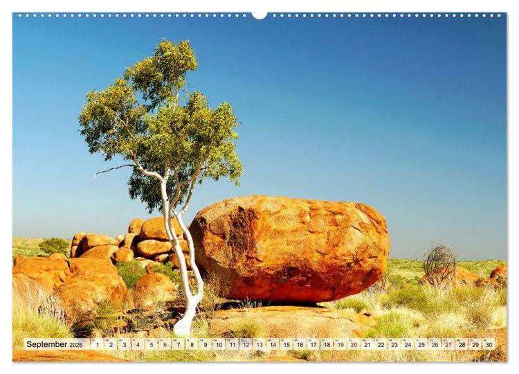 Produktbild: Australien - "Nur wo Du zu Fu&szlig; warst, bist Du wirklich gewesen" (hochwertiger Premium Wandkalender 2026 DIN A2 quer), Kunstdruck in Hochglanz