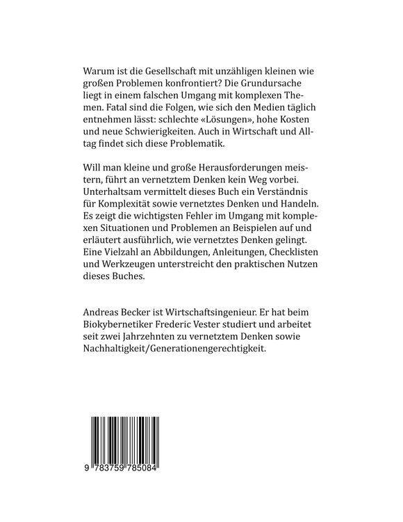 Produktbild: Vernetzt denken in Politik, Wirtschaft und Alltag