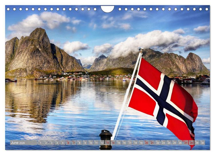 Produktbild: Lofoten Islands, Beauty of Nature (Wall Calendar 2026 DIN A4 landscape), CALVENDO 12 Month Wall Calendar