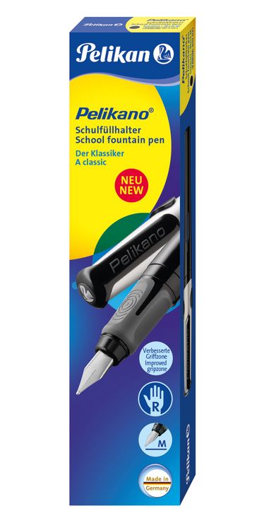 Produktbild: Pelikan F&uuml;ller Pelikano Schwarz Feder M f&uuml;r Rechtsh&auml;nder