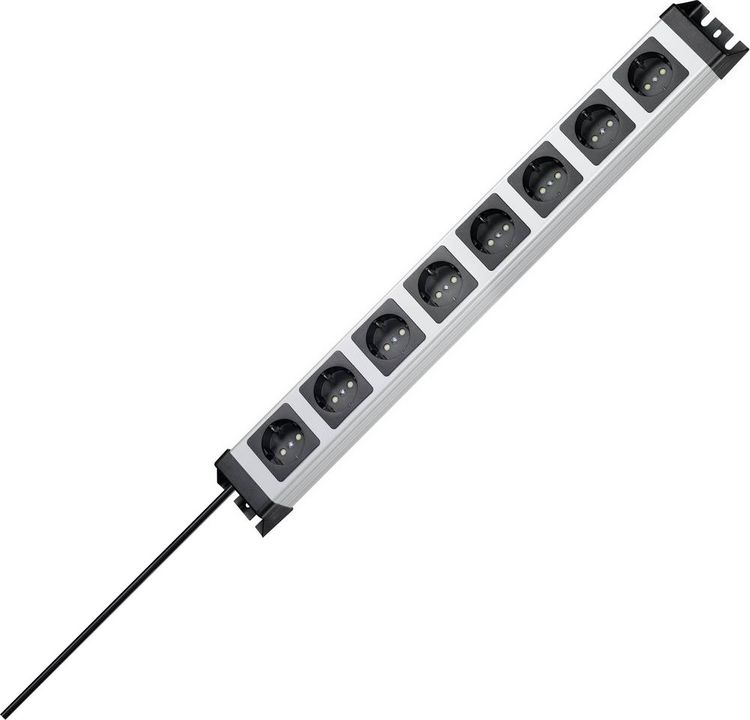 Produktbild: Kopp 226920014 Steckdosenleiste 8fach Grau, Schwarz Schutzkontakt 1St.